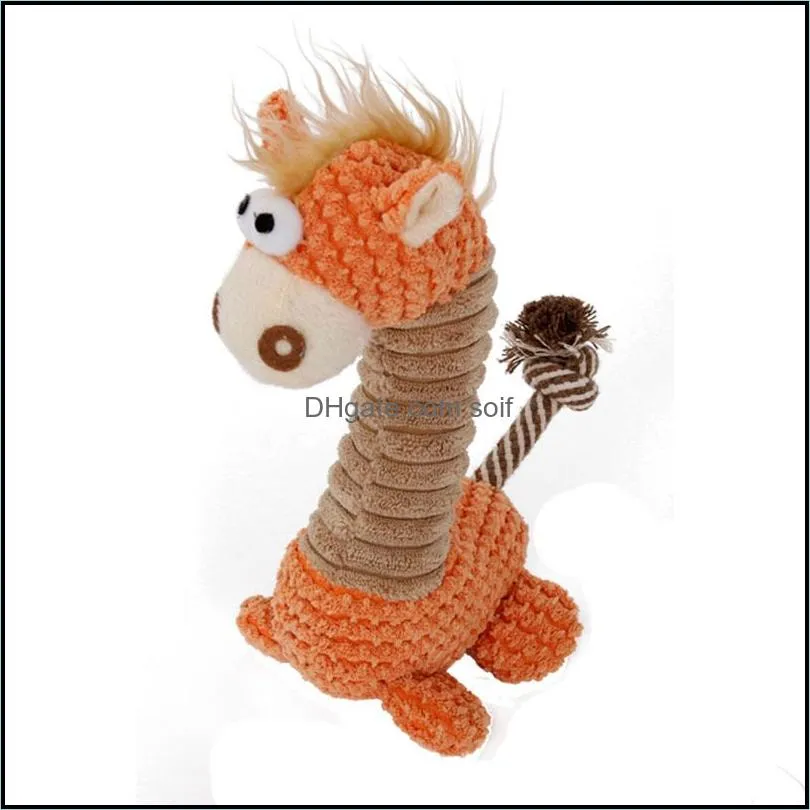 creative giraffe plush dog chews training interactive toys pets accompany chew bite squeaky toy funny dogs accessories supplies