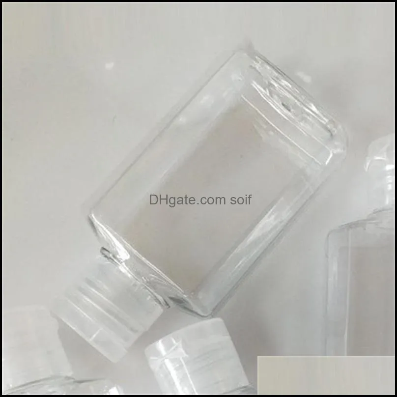 practical cosmetics refill bottle transparent plastic empty perfume bottles 60ml hand sanitizer storage containers jars