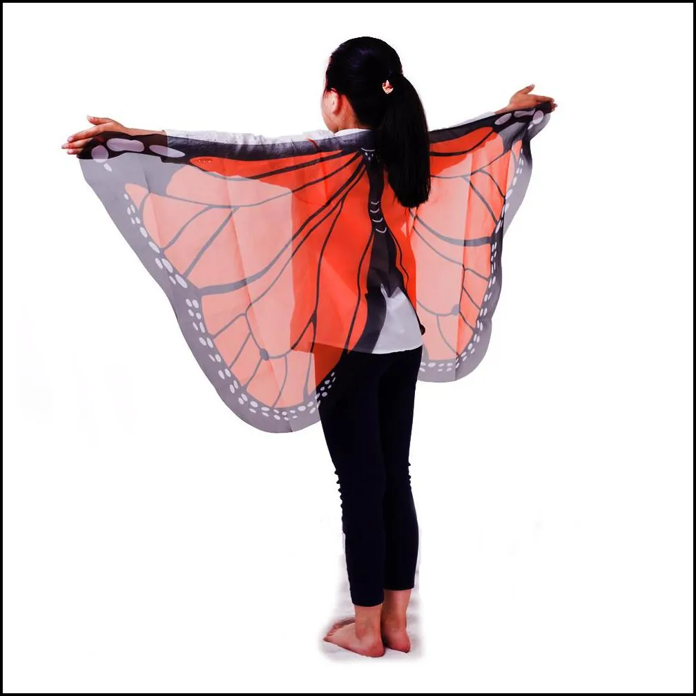 2018 hot dreamy dressups fanciful fabric wings monarch butterfly cospolay
