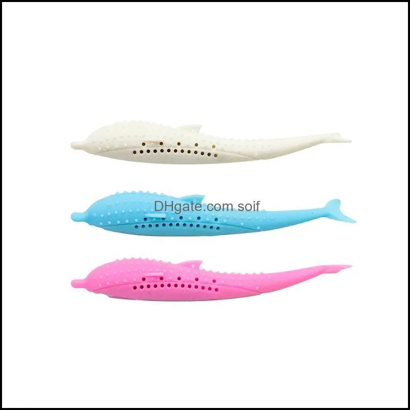 lovely cat toothbrush food grade silicone cats molar rod fish shaped pet toys fit indoor room playing 14tt e1