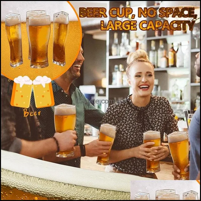 super schooner beer glass mug cup 4 in 1 beers separable carry wine glasses bar party home