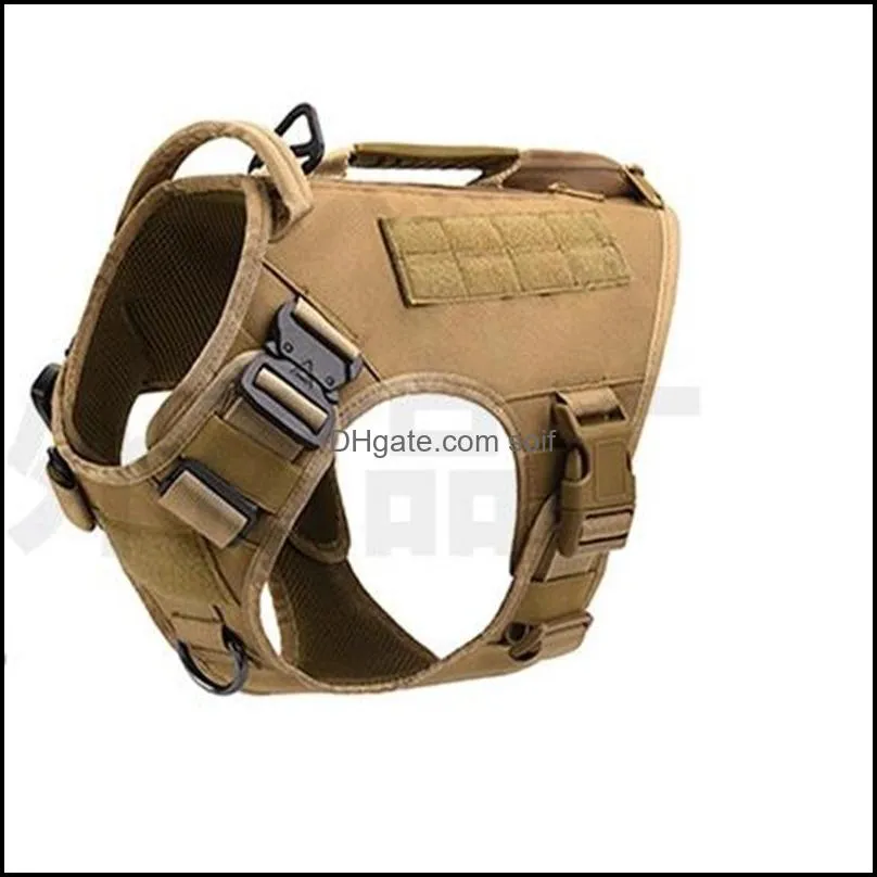 tactical dog harnesses collars training vest no pull military harness adjustable dogs hiking harness working vests