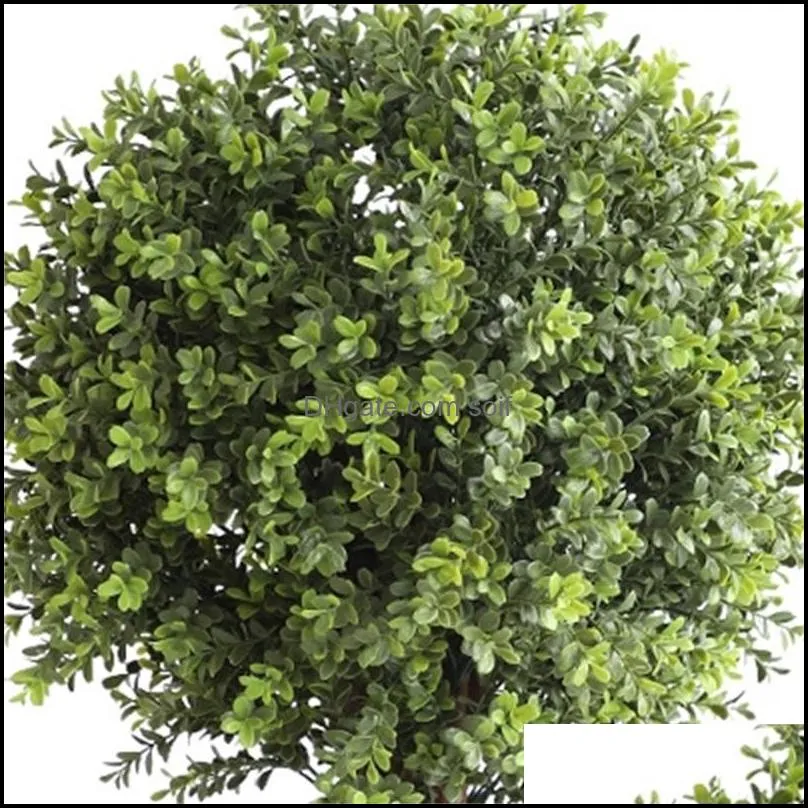 garden decorations boxwood ball topiary artificial trees green potted plant for decorative indoor/outdoor/garden 20211221 q2