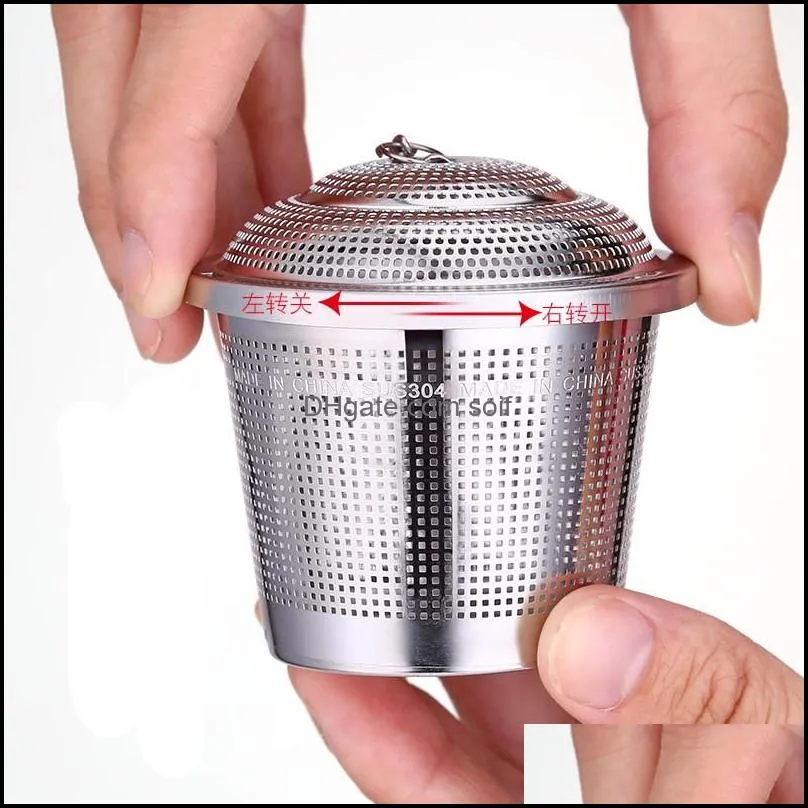 304 stainless steel tea filter infuser durable 3 sizes stew soup mesh spice ball