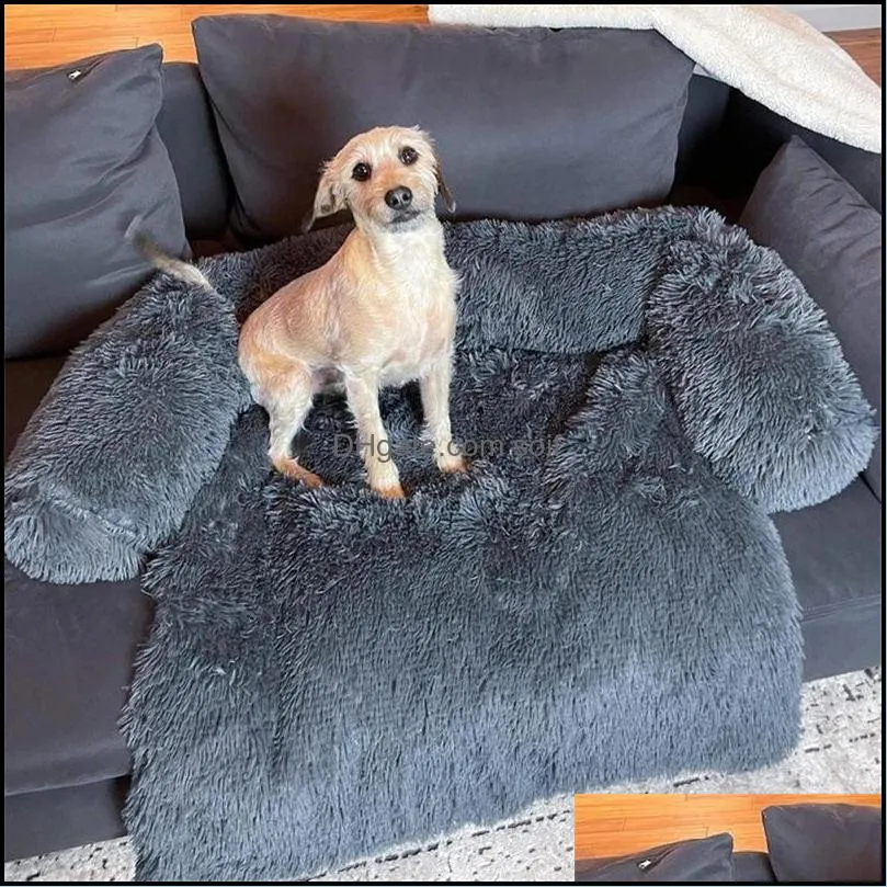 washable pet sofa dog bed calming beds for large dogs kennels accessories sofa blanket winter warm cat mat couches car floor furniture protector 20211228