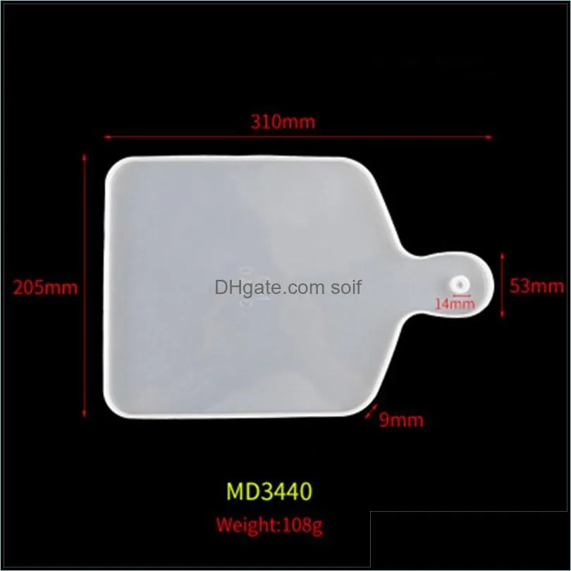 tableware pad mold silica gel homemade coasters mould diy transparent square circular handle trays moulds