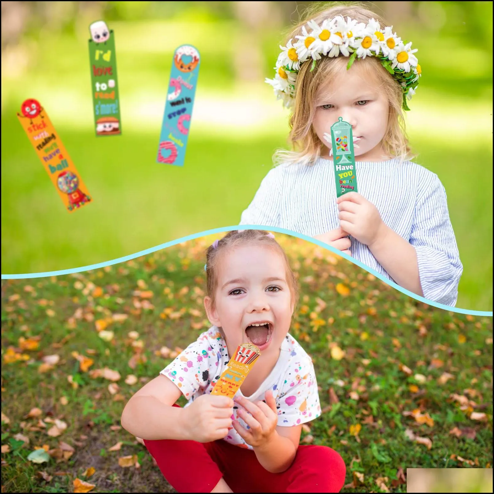 Bookmark Scented Bookmarks Fruit Scratch And Sniff Fun Book Marks Classroom Colorf Chocolate Popcorn Donut Dessert For Kids Te Brhome