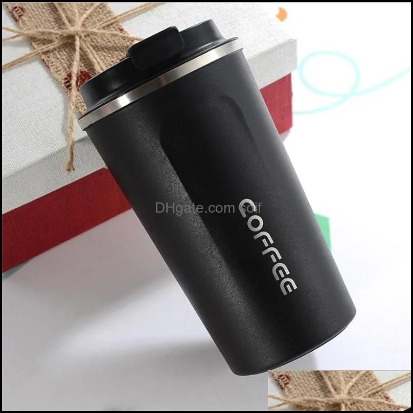 vacuum cup stainless steel mug originality diy polychromatic two side coffee woman man water bottle living room