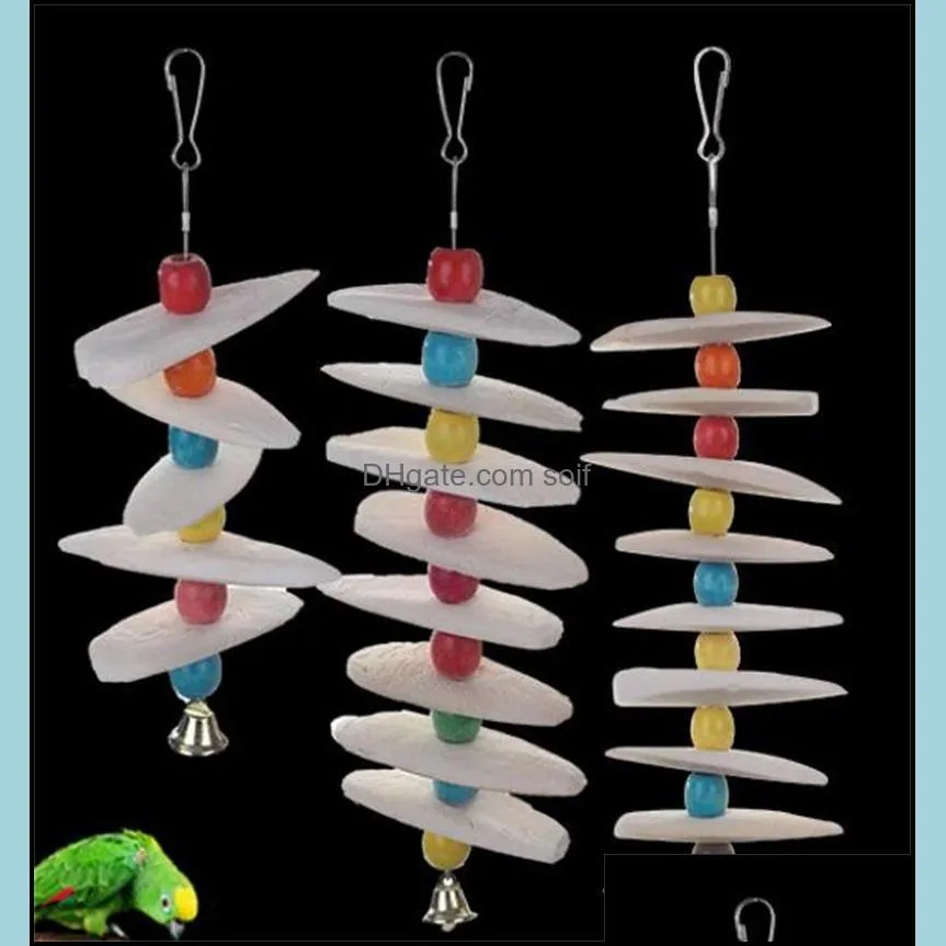 bird pets supplies parrot mouth special purpose calcium supplement string cuttlefish bones toys products rope