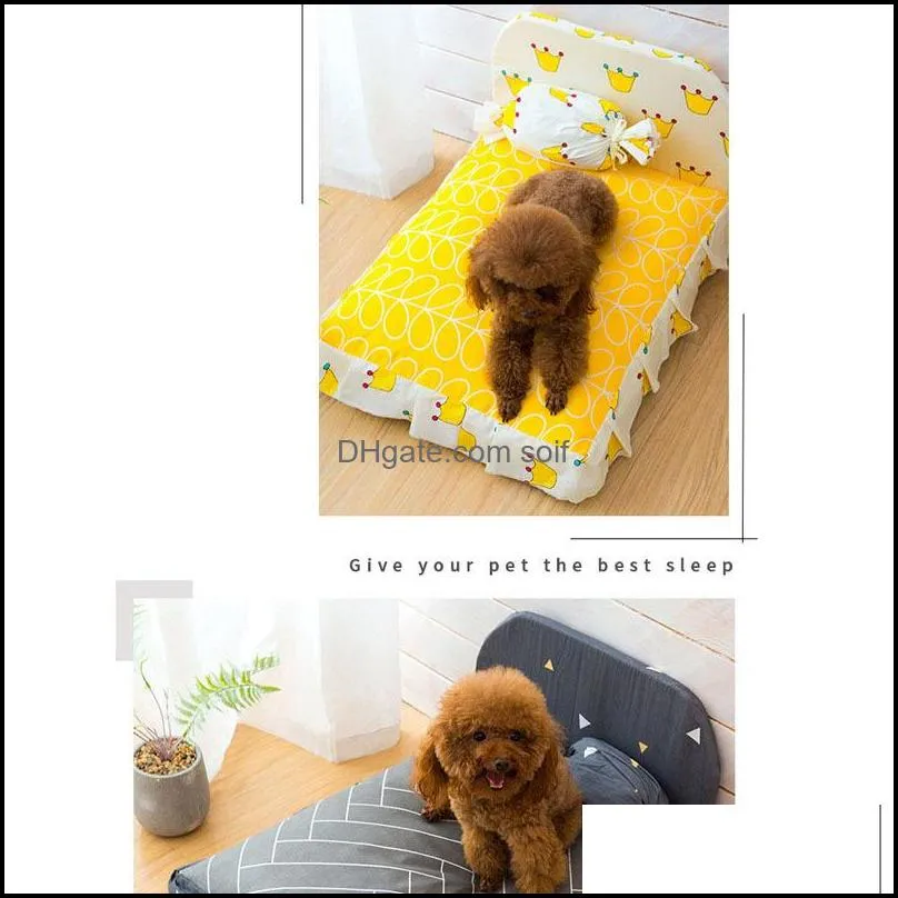 dog bed cushion for large lovely puppy breathable dogs house pad pet nest sofa blanket mat for animals 73 s2