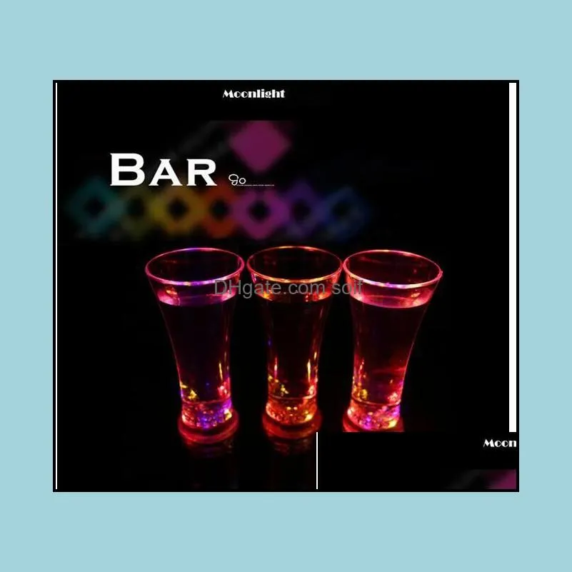 luminous beer cup high brightness glass water lights colorful led drinking cups party night bar mugs valentine gift