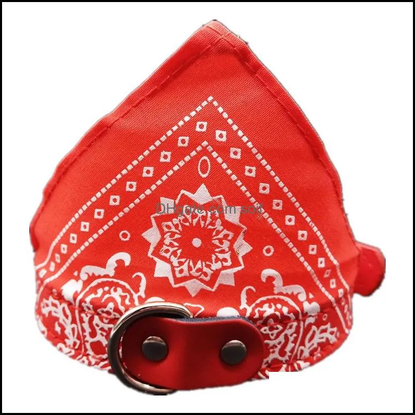 pet dog cat bandana scarf collar flower printed adjustable doggy neckerchief pet triangle scarves