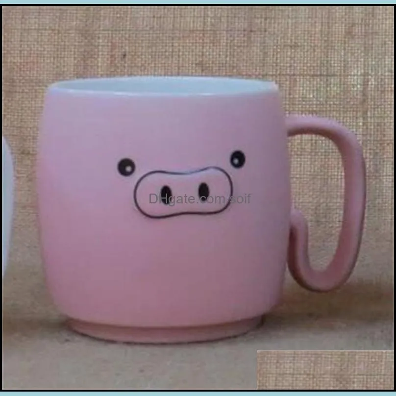 cartoon pig ceramic practical cup matte light coffee mugs lovers gift originality tumbler lovely valentines day student 6 1tnb1