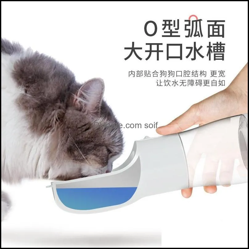 pet dog water bottle feeder bowl portable water food bottle pets outdoor travel drinking dog bowls water for dogs 5828 q2