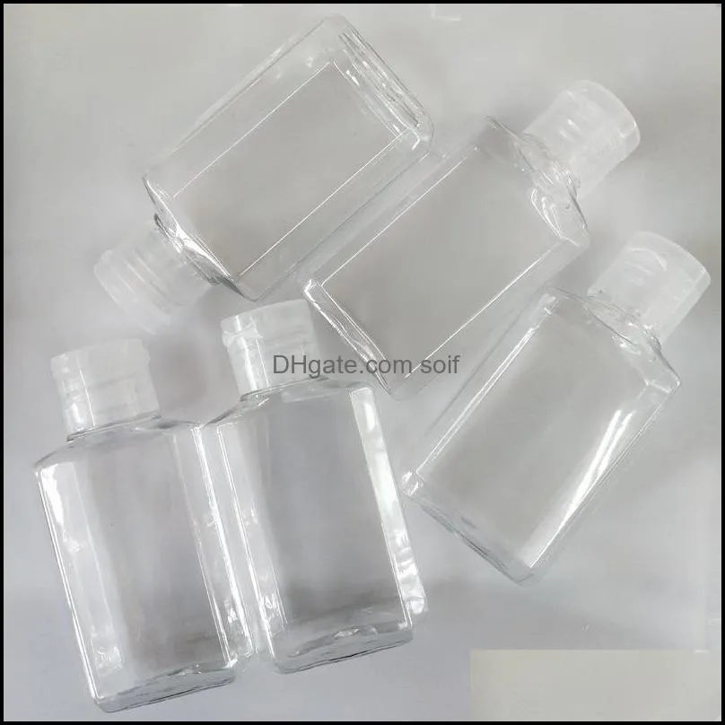 practical cosmetics refill bottle transparent plastic empty perfume bottles 60ml hand sanitizer storage containers jars