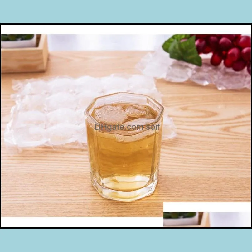 creative disposable ice cube bags 10pcs frozen juice clear sealed pack ices making mold summer diy drinking tray tool 1 3lb yy