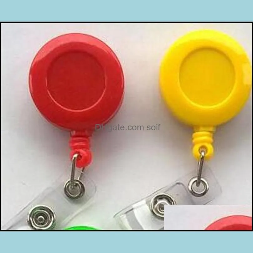 party favor retractable lanyard id card badge holder with clip keep key cell phone keychain ring reels 7 o2