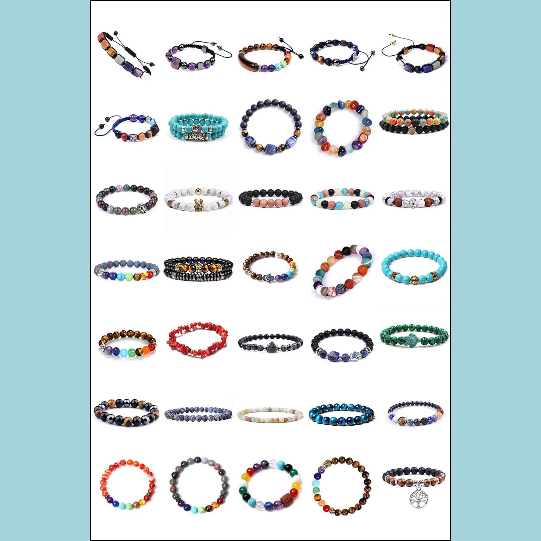 natural stone bracelet tiger eye agate gemstone bead strands women mens bracelets bangle cuff fine fashion jewelry will and sandy