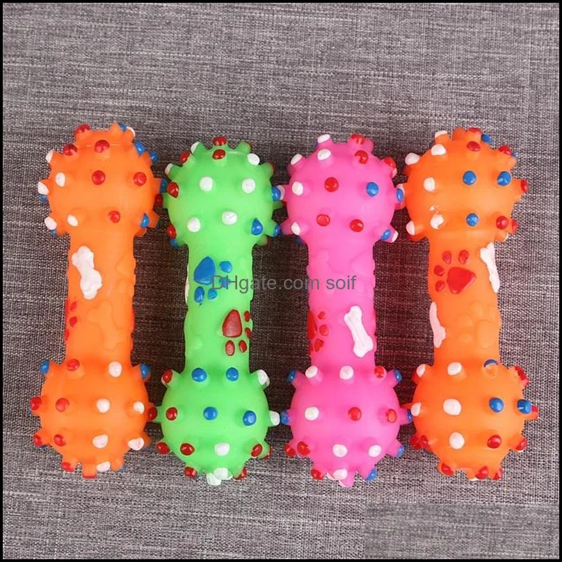 novelty puggy squeeze squeaky toys eco friendly pvc dotted bone shaped doggy cat chewing toy fit pet small animal supplies 1 1zs e1