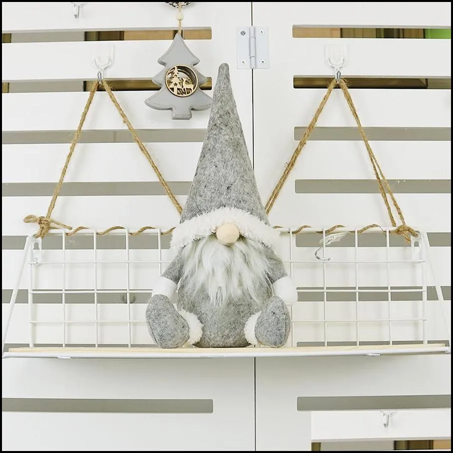 Merry Christmas Swedish Santa Gnome Plush Doll Ornaments Handmade Holiday Home Party Decor Christmas Decor DHL 0817