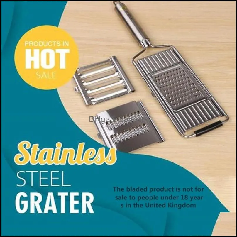 multi purpose cutter grater slicer stainless steel vegetable tool twist chopper accessories nicer