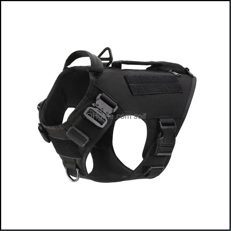 tactical dog harnesses collars training vest no pull military harness adjustable dogs hiking harness working vests