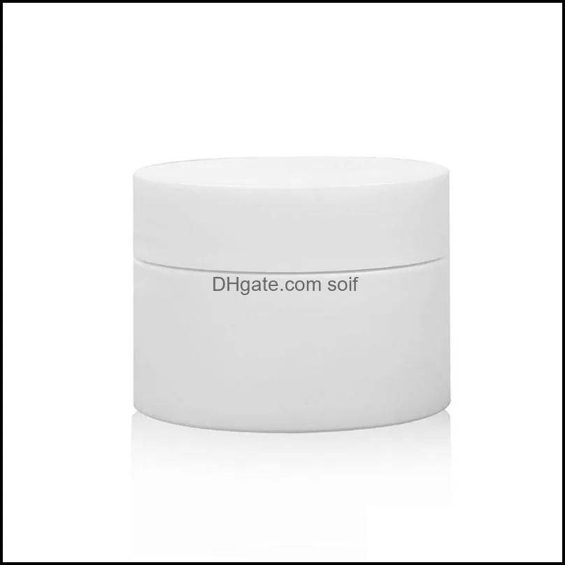 15g 30g 50g white plastic cosmetic cream jars with lid empty lotion batom container sample packaging bottles