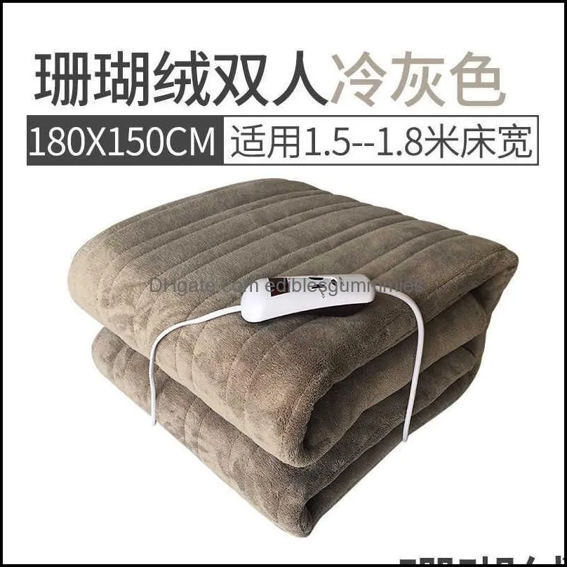 blanket electric blanket double singlecontrolled temperaturecontrolled timing type safe home dormitory singleperson blank y2209