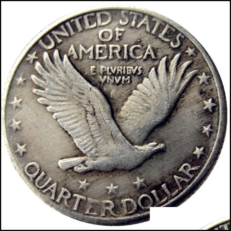 us craft coins liberty dies copy quarter metal plated dollar standing silver 19161924ps manufacturing factory price ppqnc