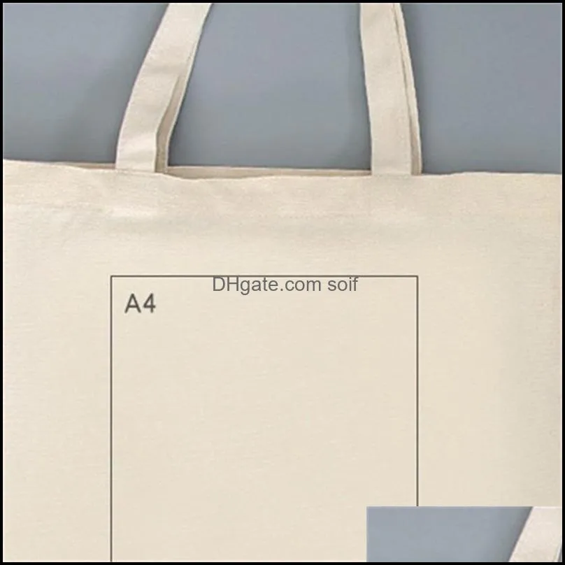 custom portable canvas bag packaging bags logo student women gift shopping bags blank colour single shoulder wholesale 9 5lb q2