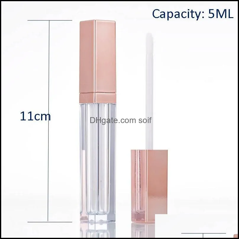 empty lipgloss tube diy lip gloss mask cream containers rose gold refillable bottles packing 20pcs/lot 454 n2