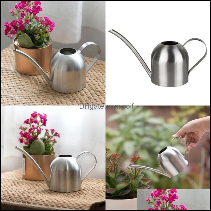 stainless steel watering kettle horticultural potted plants small scale water flowers kettles indoor long mouth sprinklers creative 35sh