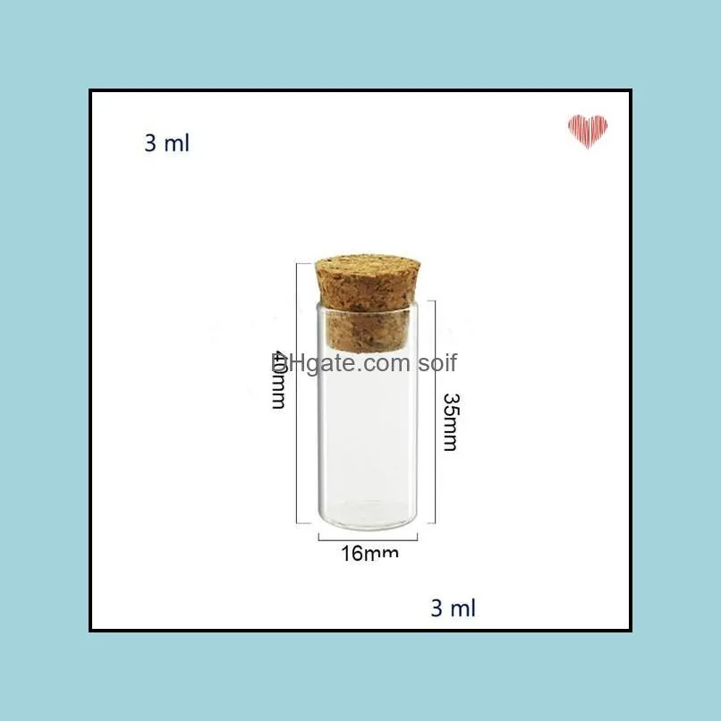 50 x mini empty 3ml 4ml 5ml clear glass tube with cork small corked tube containers cork stoppered vials