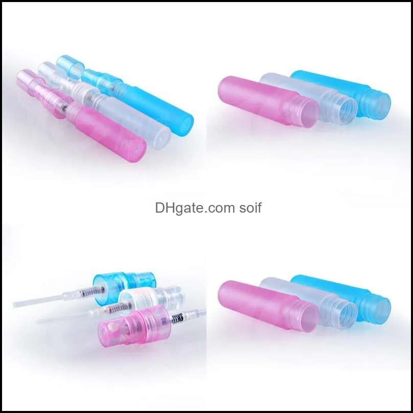 5ml 8ml 10ml plastic spray bottle empty cosmetic perfume container with mist atomizer nozzle perfume sample vials 459 n2