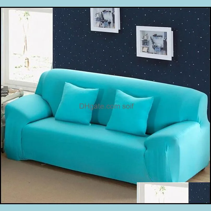 1 2 3 4 seater sofa cover spandex modern elastic polyester solid couch slipcover chair furniture protector living room