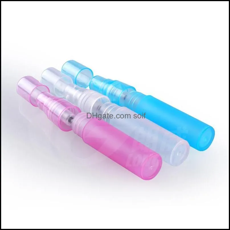 5ml 8ml 10ml plastic spray bottle empty cosmetic perfume container with mist atomizer nozzle perfume sample vials 459 n2