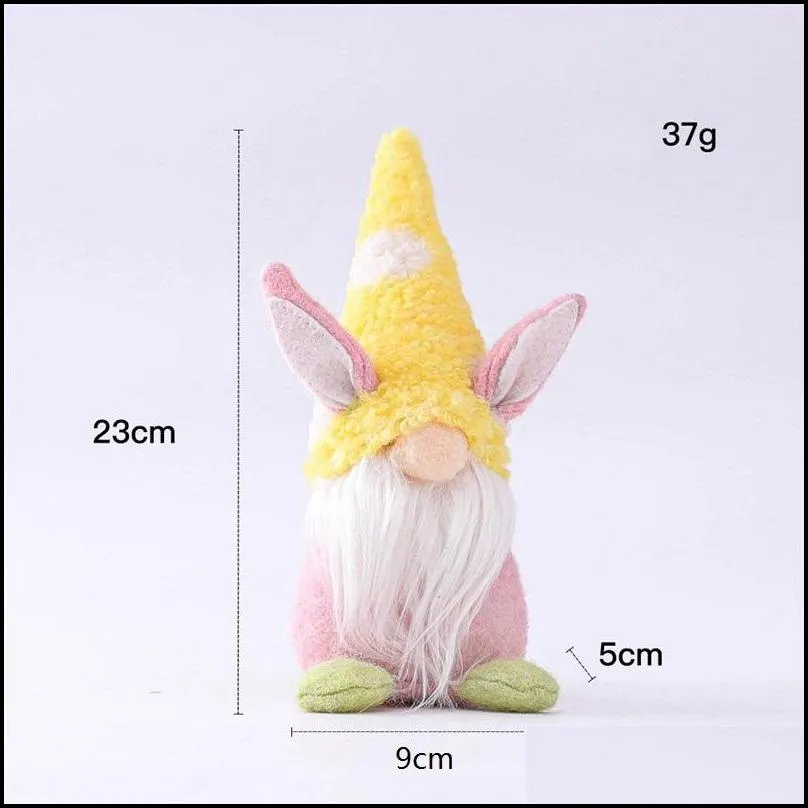 easter faceless bunny doll kids easter rabbit gnome gift faceless bunny dwarf doll holiday party table decoration