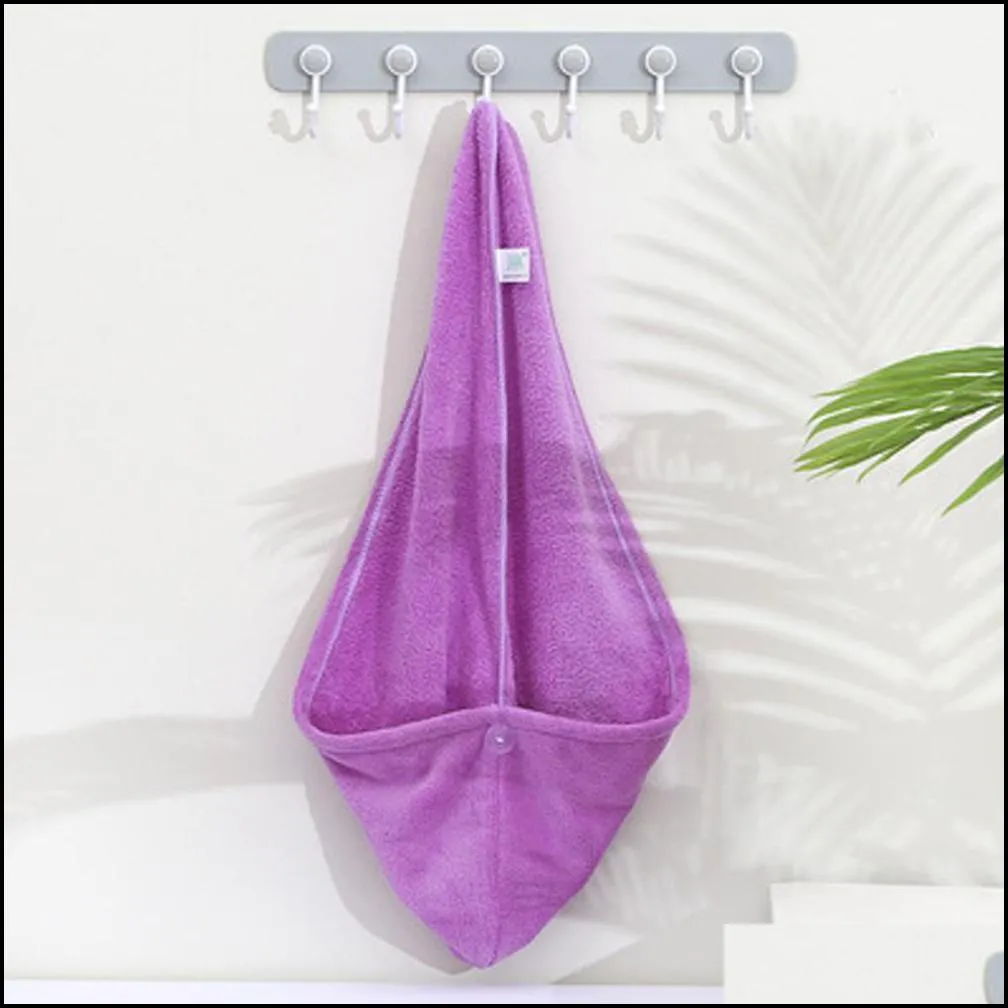 new towel women adult bathroom absorbent quickdrying bath thicker shower long curly hair cap microfiber wisp dry head hair towel