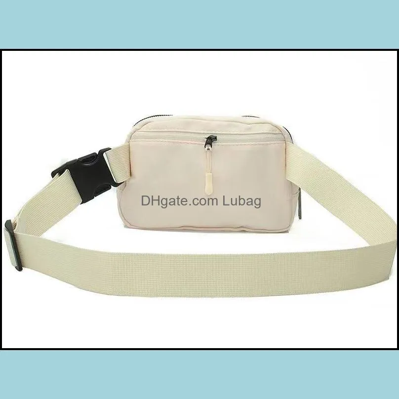 New lu belt bag official models ladies sports waist bag outdoor messenger chest 1L Capacity with see detial logo