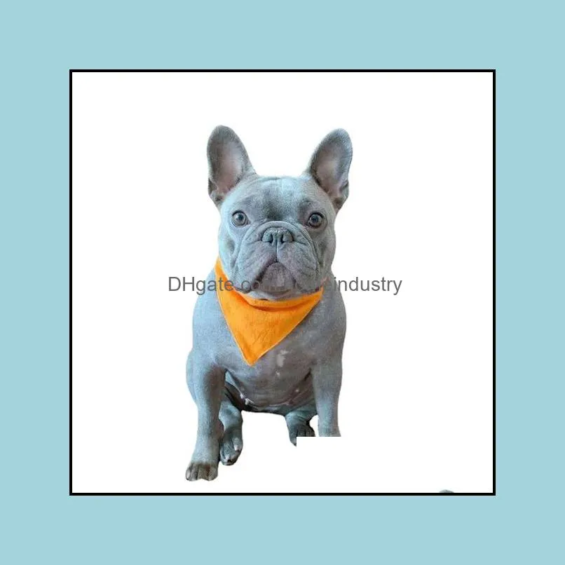 dog apparel triangular bandage classic letters print designer fashion brand adjustable collar neckerchief pet saliva towel neck scarf