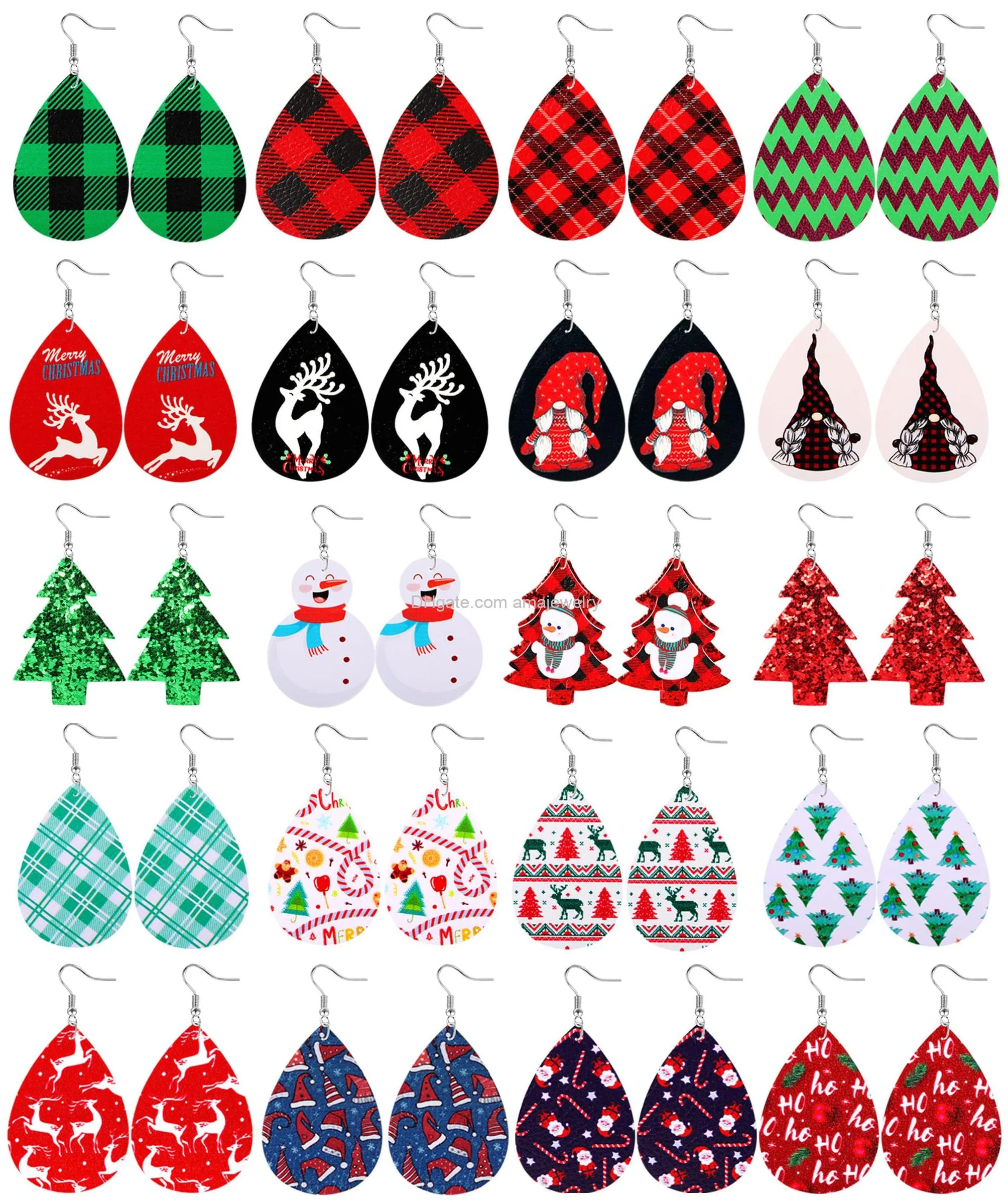 6/7/9/13/ christmas earrings for women holiday earrings bow knot snowflake jingle bell reindeer chrismtas earrings for girl cute xmas party gifts