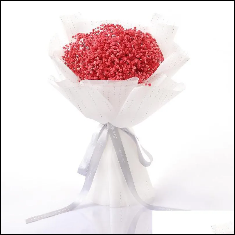 decorative flowers wreaths gypsophila natural dried flower bouquet immortal valentines day birthday holidaygirlfriend gift bride