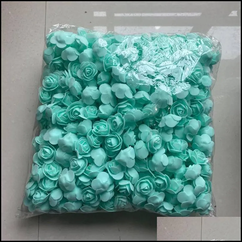 decorative flowers wreaths mini foam artificial roses fake 500 heads buds wedding party home decordecorative