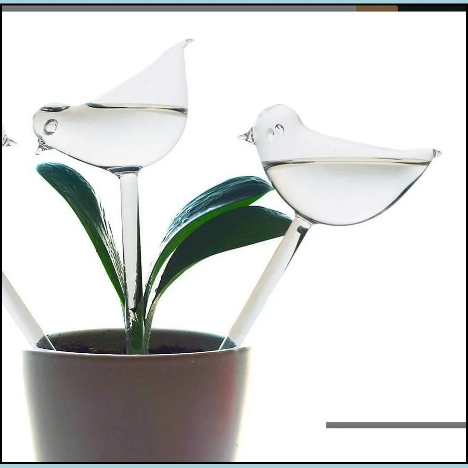 glass watering globe 2pack plant waterer bulbs bird shape self watering for indoor and outdoor plants