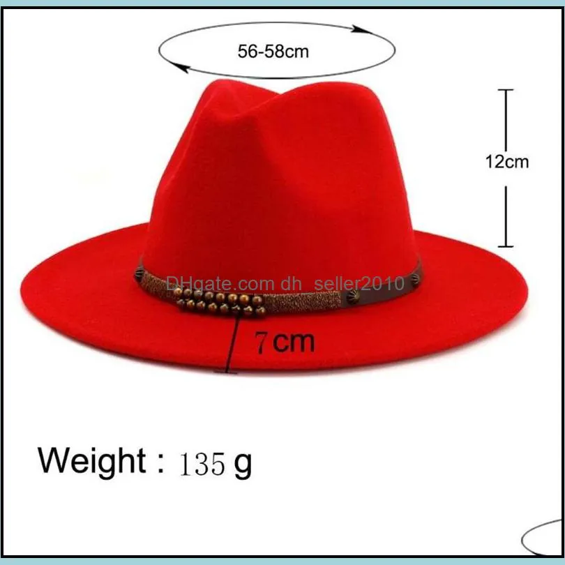 wool felt jazz fedora hats womens classic autumn and winter flat formal caps uk europe america fashion colorful 13 5nt m2