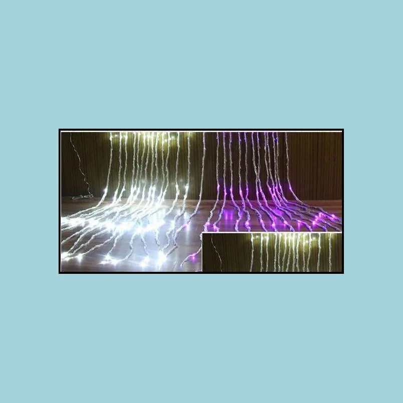 6mx1 5m300 led waterfall light wedding lights waterfull lights background light led multicolour customize