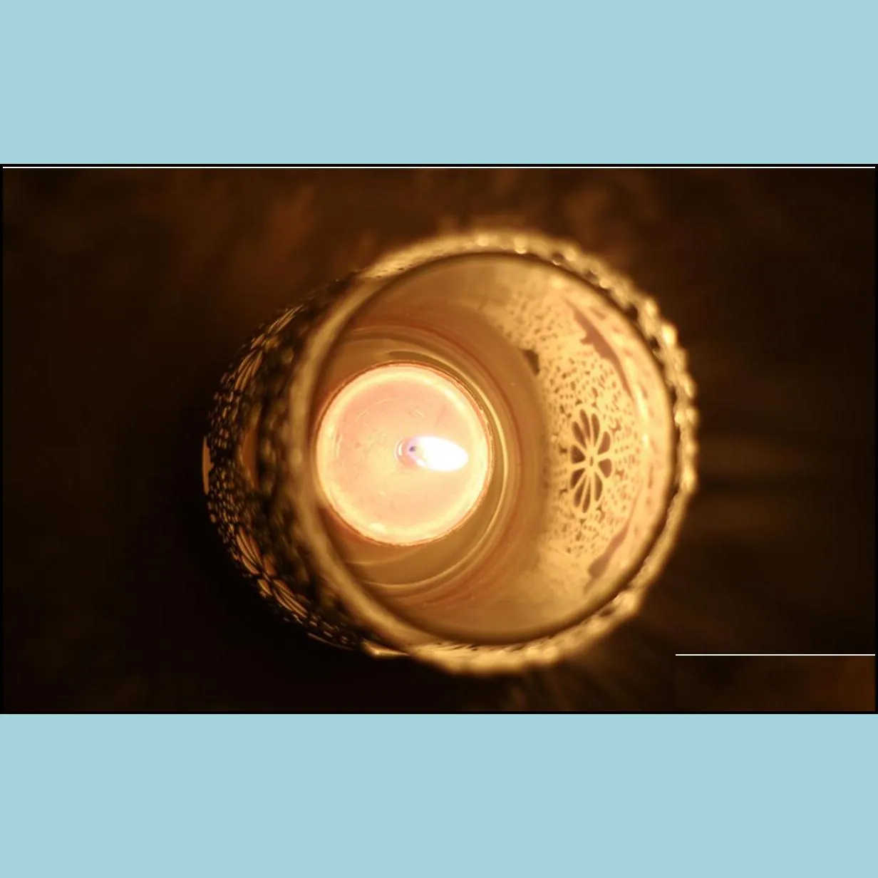 hollow lace metal modern holders creative mediterranean pastoral white snowflake decor candle holders design lantern tea light