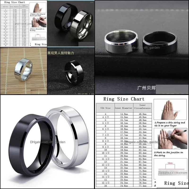 wedding rings korean version of simple bright curved bevel black silver 6mm wide couple tungsten steel ring brit22