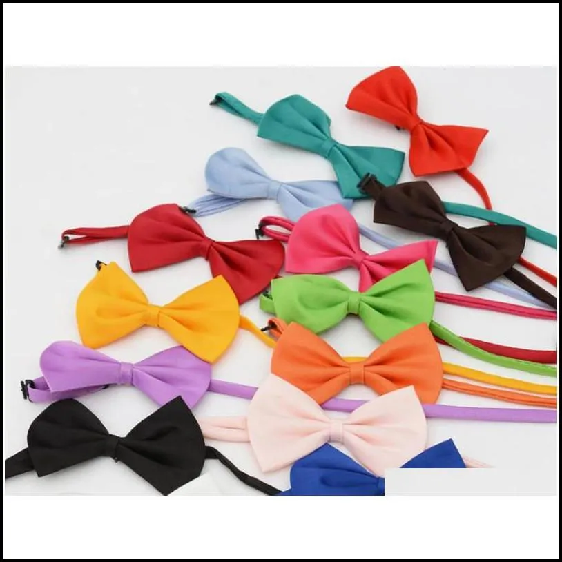 adjustable pet grooming dog apparel accessories rabbit cat bow tie solid bowtie puppy lovely decoration product 9mvsh