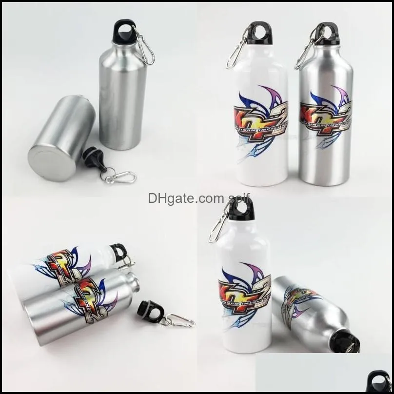 Sublimation Blank Motion Water Bottles 600ML Thermal Transfer Printing Consumables Coating White Kettle